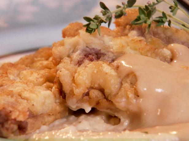 Chicken Fried Lamb with White Wine Pan Gravy