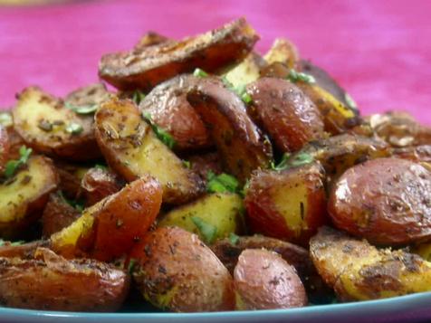 Crispy Coriander Potatoes