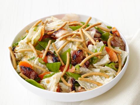 Grilled Chicken and Chopped Veggie Salad with Sesame-Ginger Vinaigrette