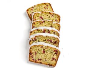 Zucchini Bread With Cranberries And Vanilla Glaze