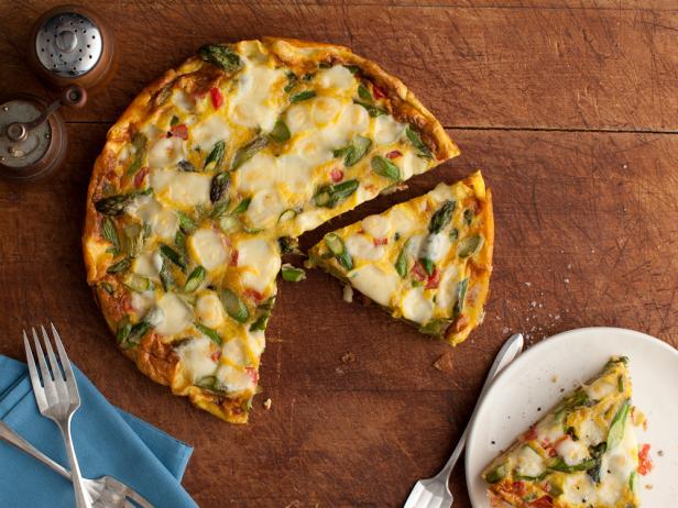 Frittata with Asparagus, Tomato, and Fontina image