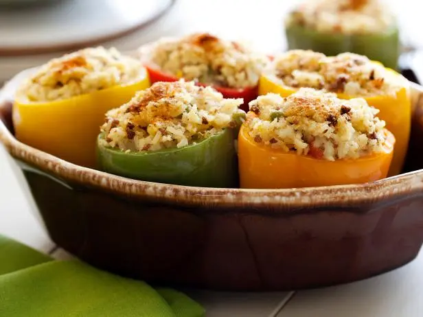 Spanish Stuffed Bell Peppers Recipe | Food Network