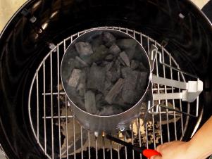 Light Charcoal Briquettes In Chimney Starter