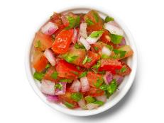 Commonly added to Mexican dishes, this simple salsa brings a bright and fresh flavor.