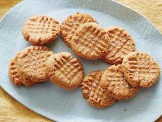 For the easiest gluten-free treat, bake Claire Robinson's five-ingredient Flourless Peanut Butter Cookies recipe from Food Network.