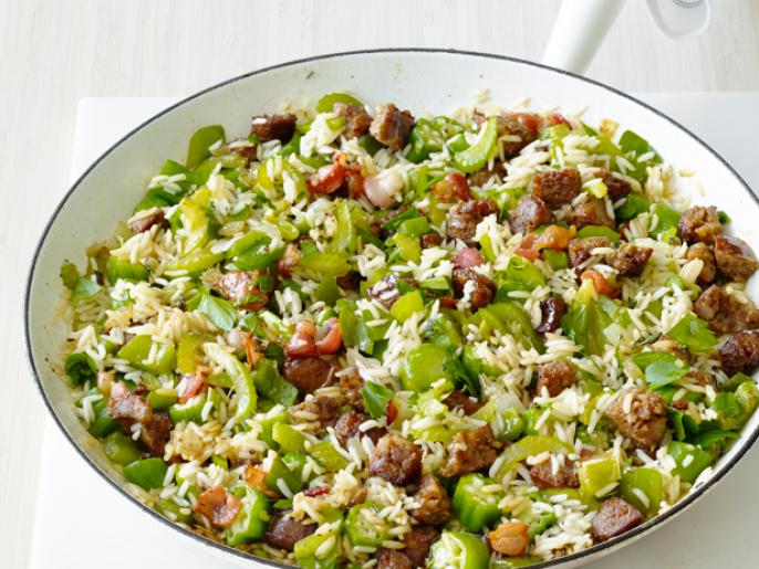 Cajun Rice With Sausage Recipe | Food Network Kitchen | Food Network