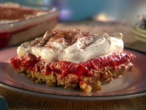 Strawberry and Chocolate Jiggle-Fluff Pie