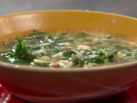 Lemongrass and Ginger Egg Drop Soup with Rainbow Chard Recipe | Rachael ...