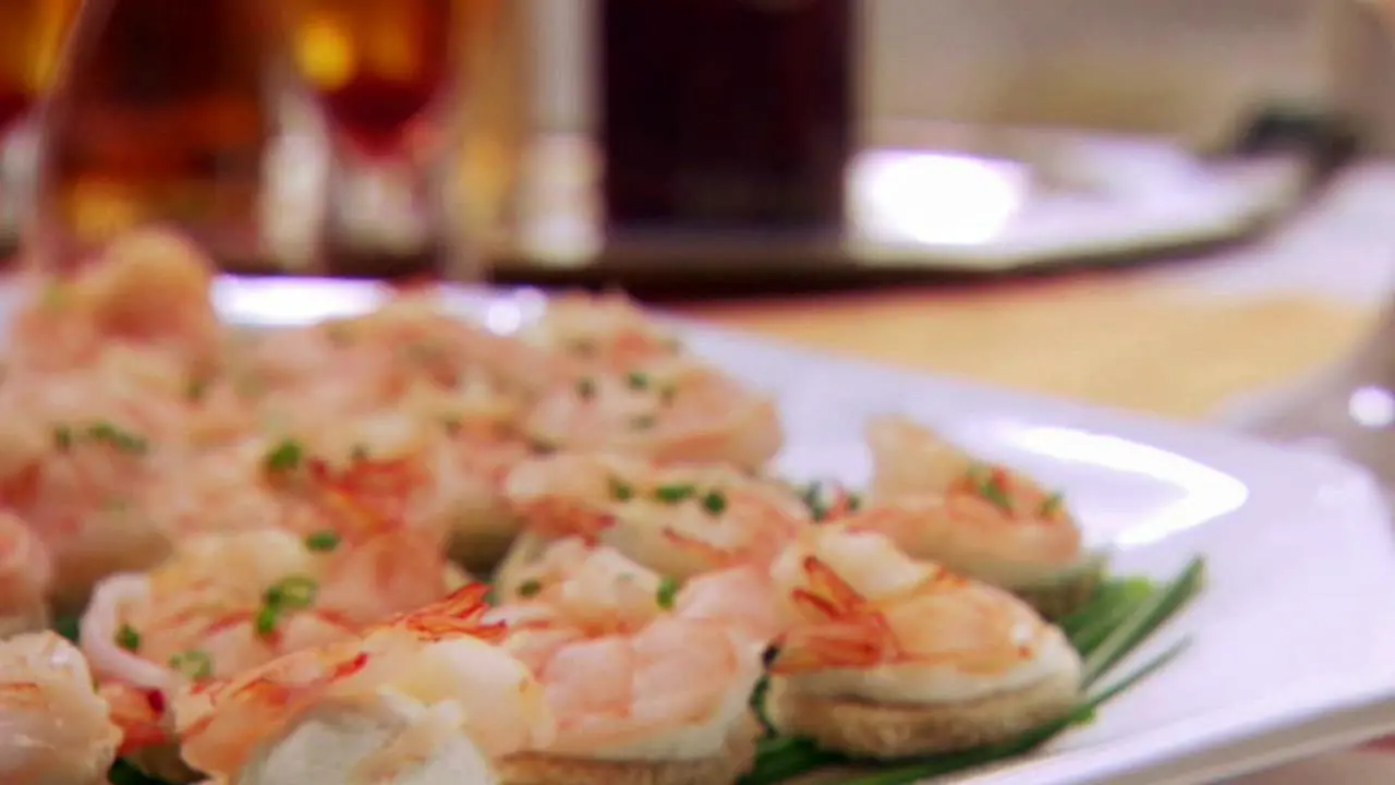 Shrimp and Horseradish Canapes