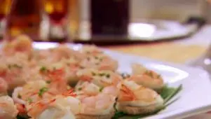 Shrimp and Horseradish Canapes