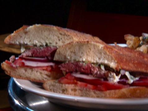 Bifteki Burger Sandwich