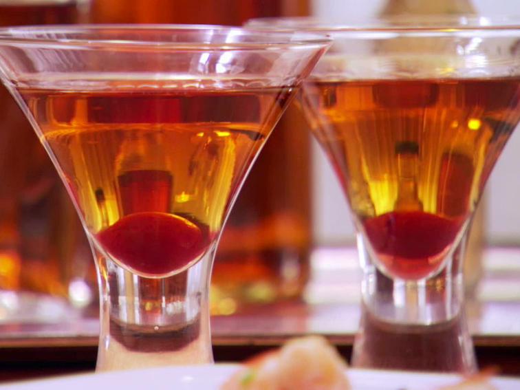 Sour Cherry Manhattan Recipe | Claire Robinson | Food Network