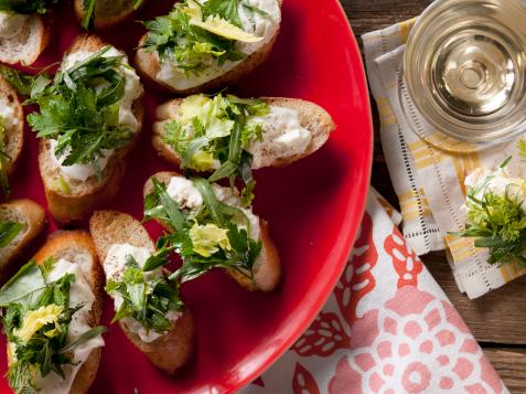 Fresh Herb Salad with Burrata