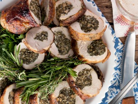 Goat Cheese and Herb Stuffed Chicken Roulade