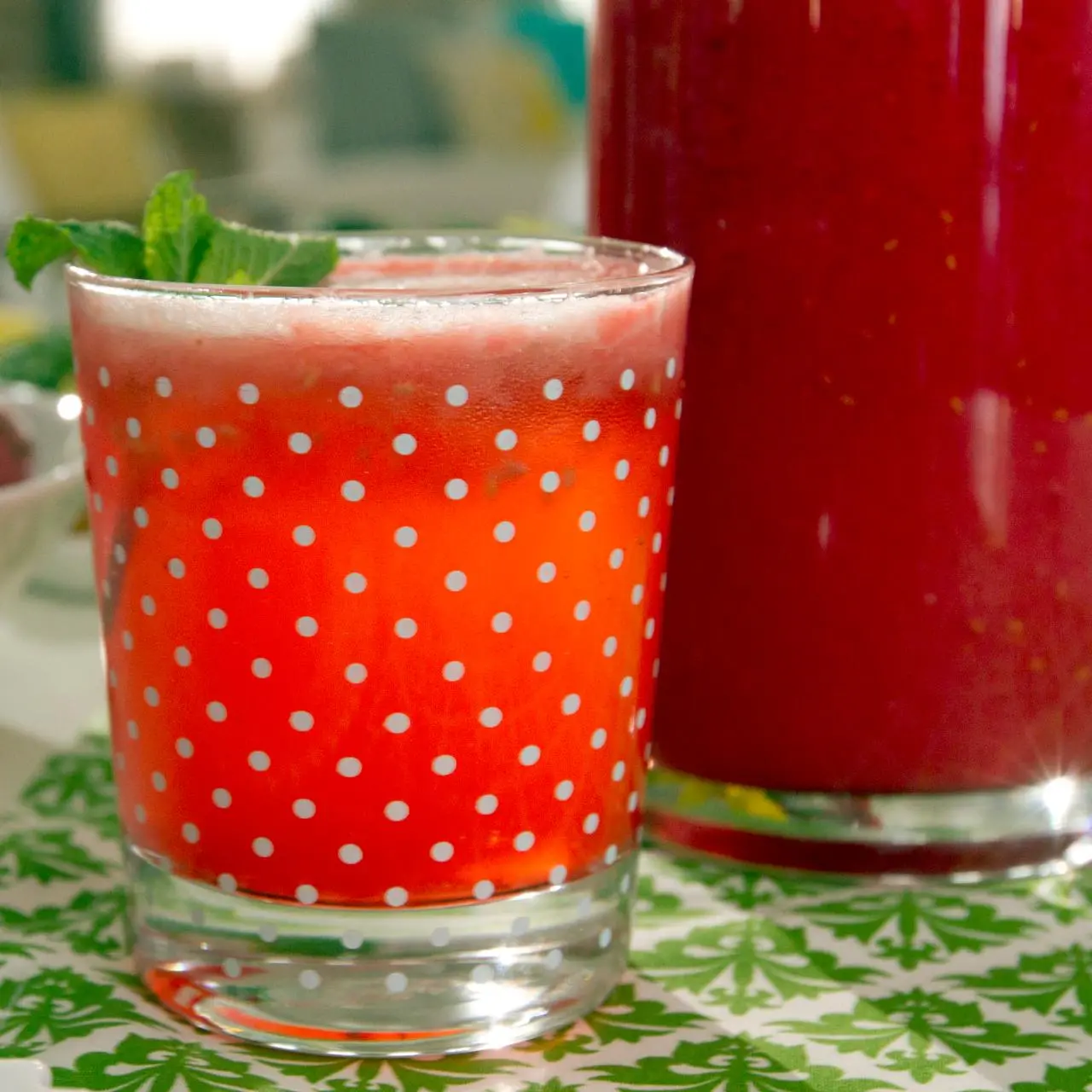 Raspberry Limeade with Lavender and Mint Recipe | Kelsey Nixon