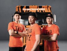 Edward Song, Paul Lee, and Stephan Park as seen on Food Network?s The Great Food Truck Race Season 2.