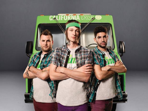 Jason Quinn, Jesse Brockman, and Daniel Shemtob as seen on Food Network?s The Great Food Truck Race Season 2.