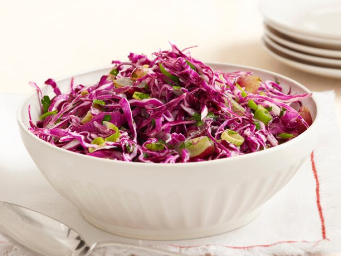 Red Coleslaw With Grapes Recipe Food Network Kitchen Food Network