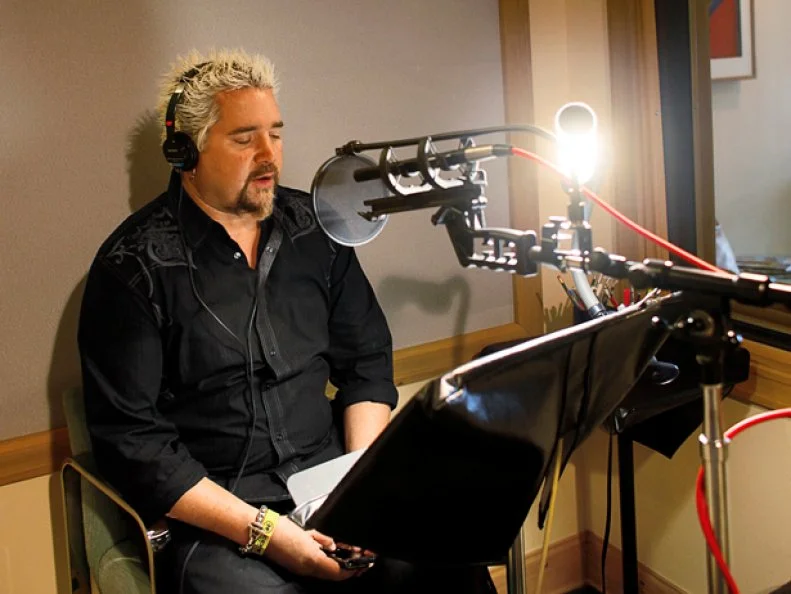 Food Network star  Guy Fieri films his show Diners, Drive Ins and Dives at two resturants in Chicago.