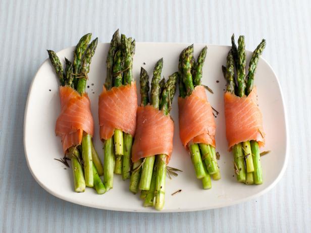 Asparagus and Smoked Salmon Bundles; Giada De Laurentiis