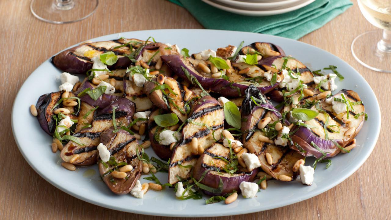 Eggplant and Goat Cheese Salad