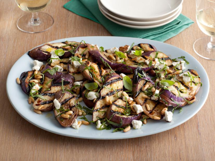 Grilled Eggplant And Goat Cheese Salad Recipe Giada De