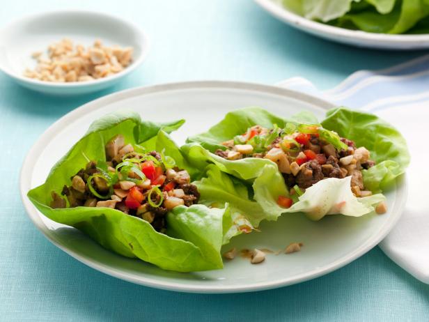 tofu and beef lettuce cups