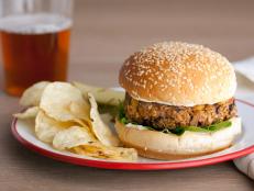 Get the recipe for Morgan's Veggie Pattie, a five-star meatless burger, from Food Network's Guy Fieri.