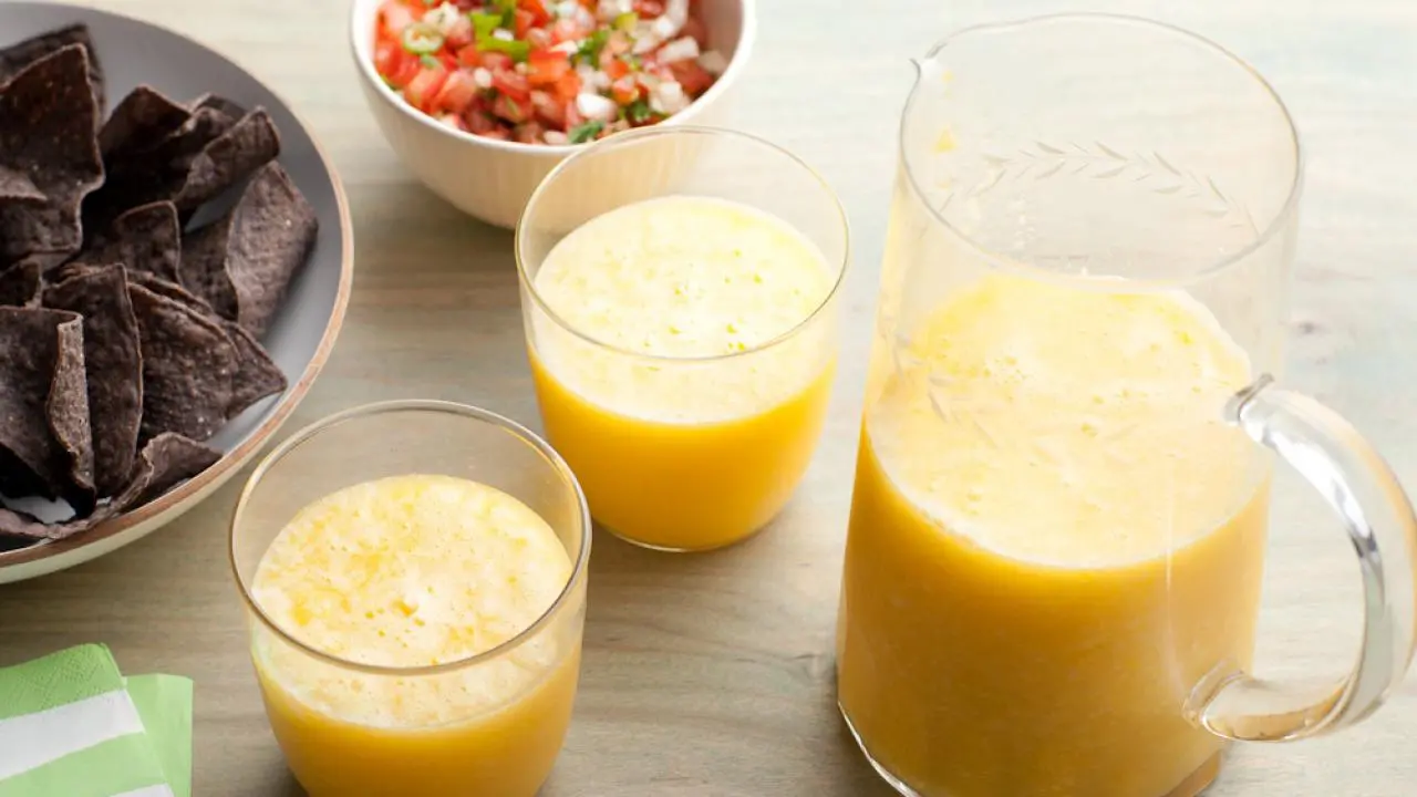 Healthy Frozen Mango Margarita