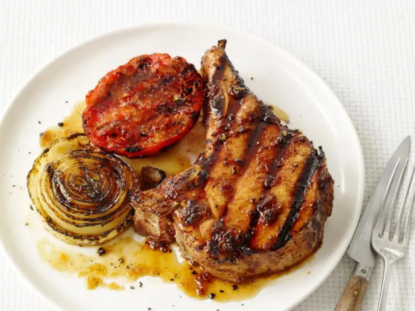 Bourbon Barbecued Pork Chops Recipe | Food Network Kitchen | Food Network