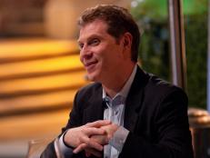 FNS7 Episode 7 Bobby Flay of Selection Committee evaluating Finalists food for Star Challenge.