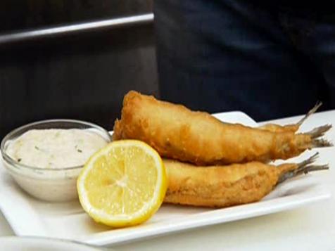 Tempura Sardines with Tonnatto Sauce