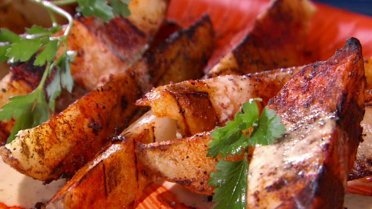 Bobby's Grilled Potato Wedges