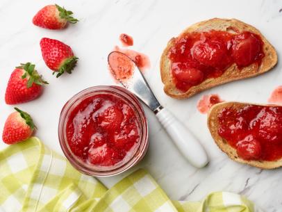 Ina Garten's Fresh Strawberry Jam for the Welcome Back Breakfast episode of Barefoot Contessa with Ina Garten, as seen on Food Network.