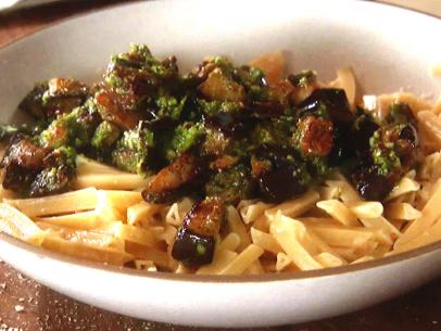 Trenette with Eggplant and Basil Pesto-image