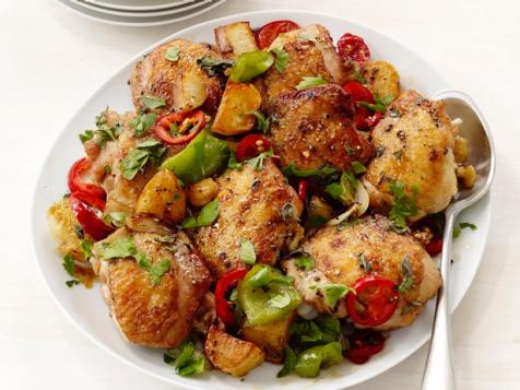 Broiled Chicken With Peppers