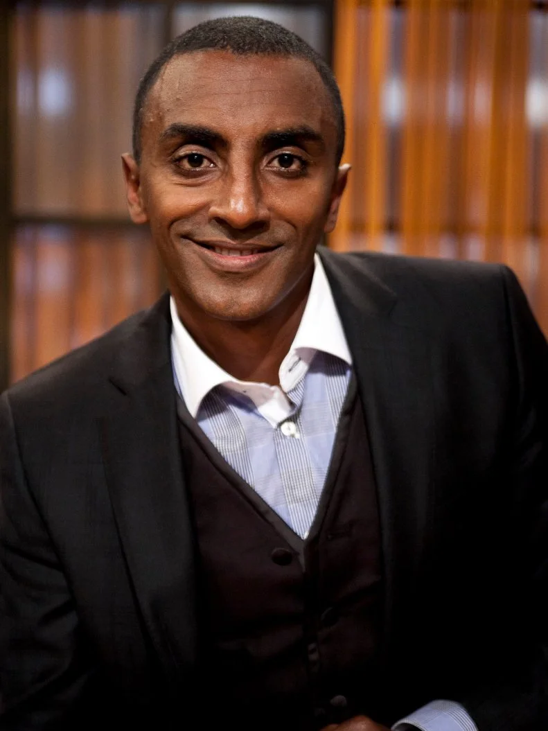 Judge Marcus Samuelsson, as seen on Food Network's Chopped, Season 9.
