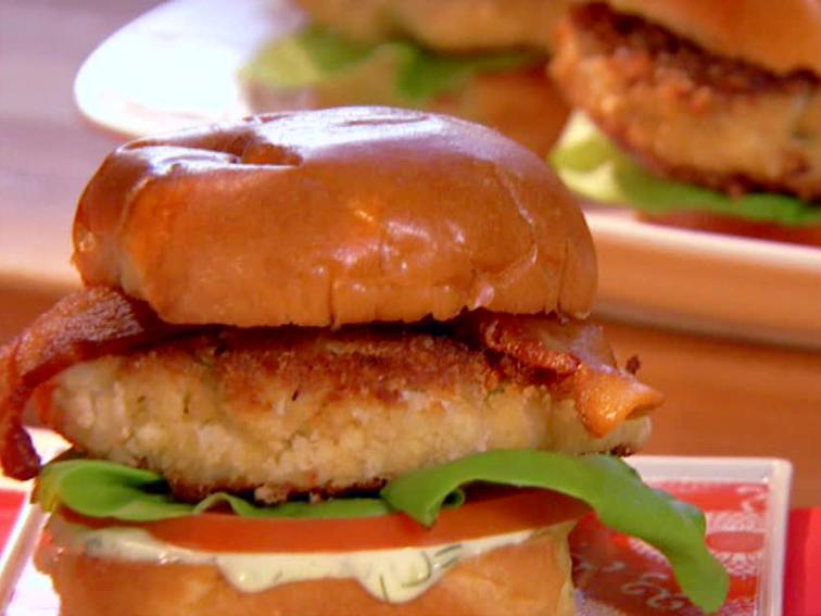 Crab Cake BLT Recipe | The Neelys | Food Network