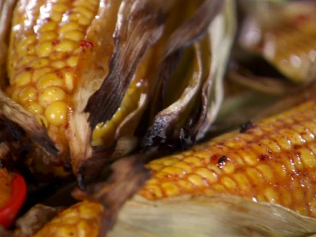 Grilled Corn with Maple and Chipotle