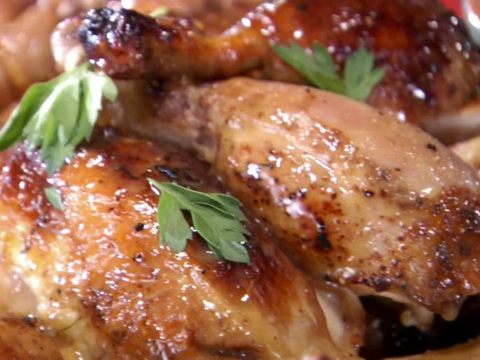 Rotisserie Chicken with Black Pepper Vinegar Sauce Recipe Bobby Flay