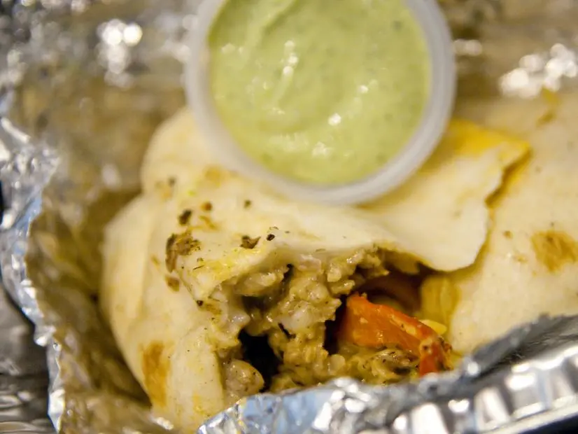 FNS7 Episode 6 Finalist Vic Vegas' "Philly-rito" dish beauties for Food Truck Star Challenge.