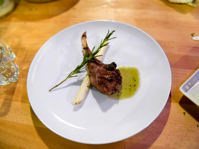 FNS7 Episode 10 Contestant Vic Vegas' "Broiled Lamb" dish beauty for "Battle Lamb" at the Iron Chef Challenge.