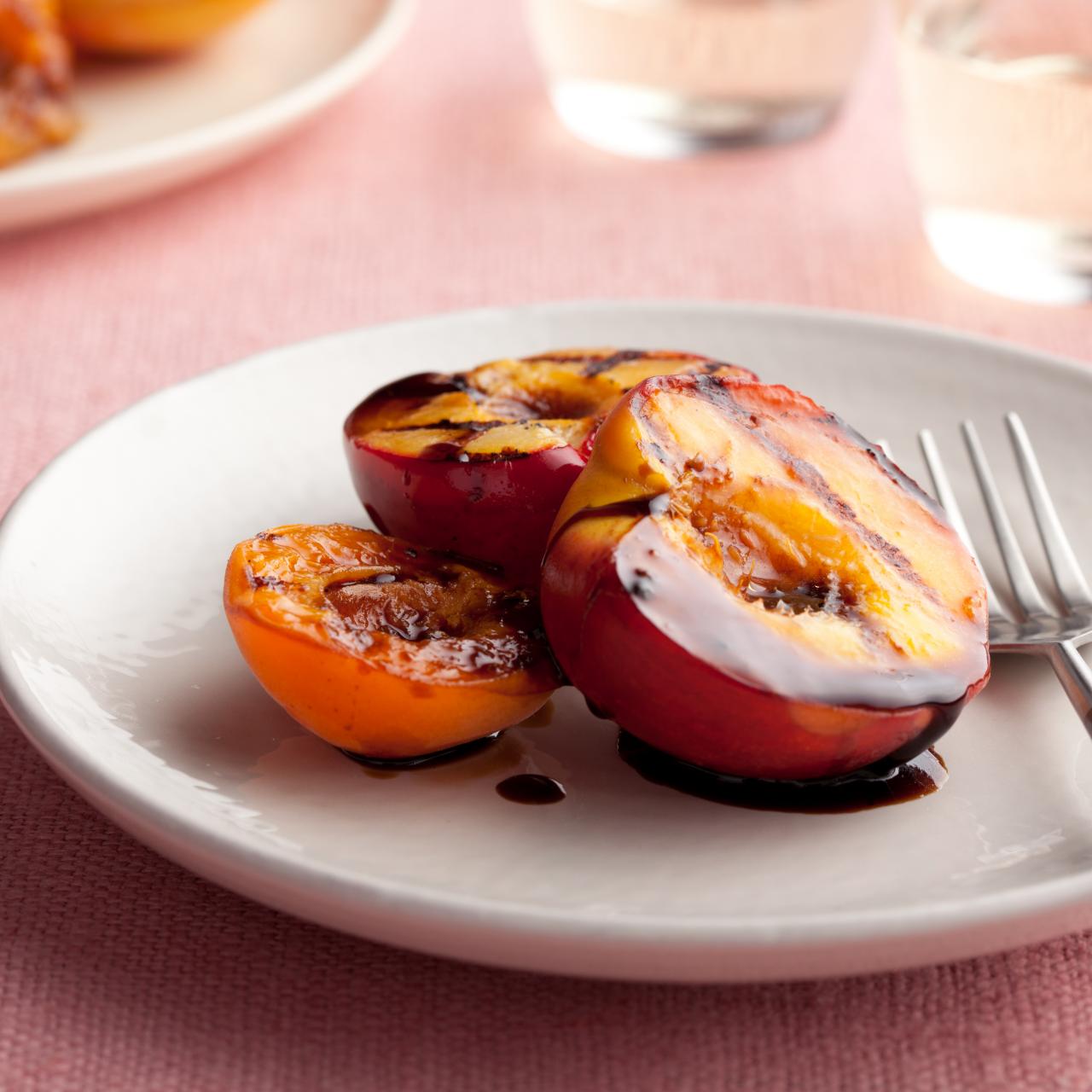 Grilled Stone Fruits with Balsamic and Black Pepper Syrup Recipe, Rachael  Ray