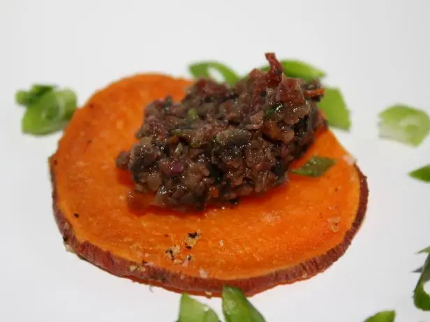 Sweet Potato Chips With Black Olive Tapenade Recipe | Dana Angelo White, M.S., R.D., A.T.C. | Food N