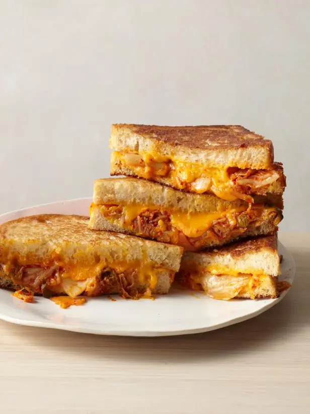 Kimchi Grilled Cheese Sandwich Recipe | Food Network Kitchen | Food Network