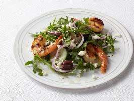 Grilled Shrimp and Feta Salad