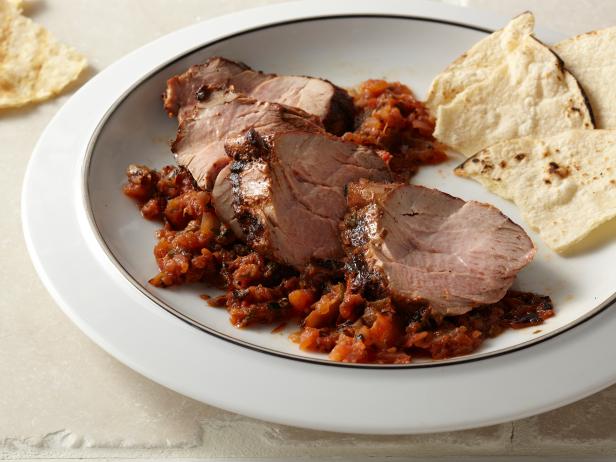 Pork Tenderloin with Charred Tomato-Jalapeno Salsa image