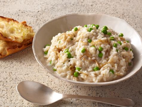 Risotto Bianco with Enoki and Fresh Peas