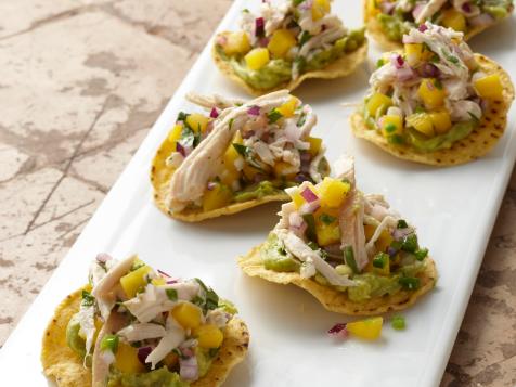 Mini Chicken and Mango Tostadas