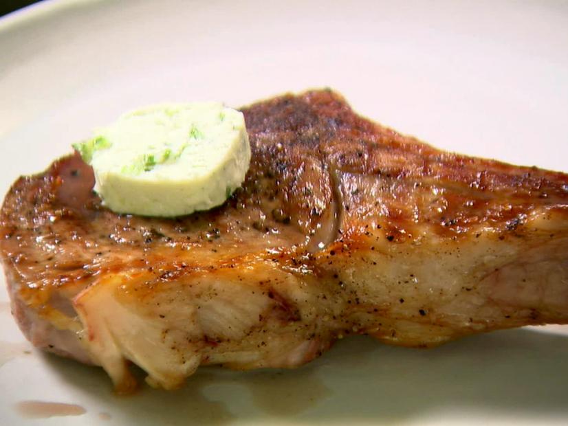 Veal Chops with Roquefort Butter Recipe | Ina Garten ...